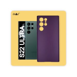 Silicone TPU Back Cover for SAMSUNG Galaxy S22 Ultra 5G (Plum)