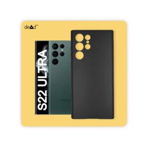 Silicone TPU Back Cover for SAMSUNG Galaxy S22 Ultra 5G (Black)