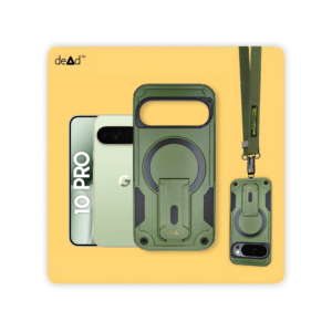 Rugged Back Cover for Google Pixel 10 Pro with Cross-Body Lanyard (Olive)