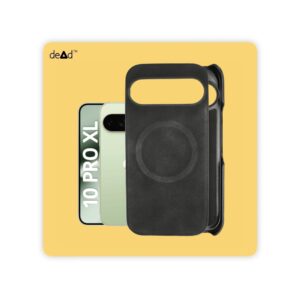 Suede Leather Back Cover for Google Pixel 10 Pro XL (Black)