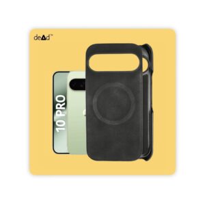 Suede Leather Back Cover for Google Pixel 10 Pro (Black)