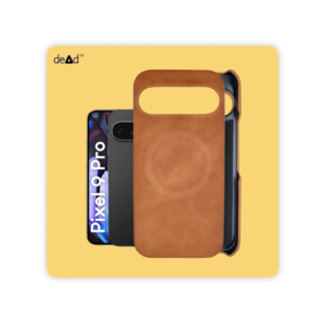 Suede Leather Back Cover for Google Pixel 9 Pro (Tan)