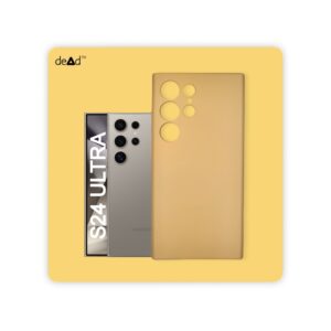 Silicone TPU Back Cover for SAMSUNG Galaxy S24 Ultra 5G (Light Gold)