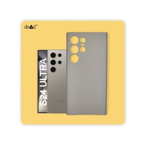 Silicone TPU Back Cover for SAMSUNG Galaxy S24 Ultra 5G (Stone Grey)