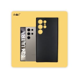 Silicone TPU Back Cover for SAMSUNG Galaxy S24 Ultra 5G (Black)