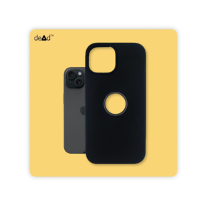 Silicone Back Cover for Apple iPhone 15 Plus (Black)