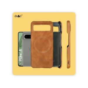 Suede Leather Back Cover for Google Pixel 8 (Tan)