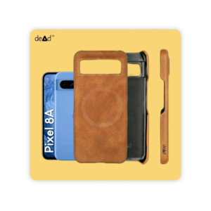 Suede Leather Back Cover for Google Pixel 8A (Tan)