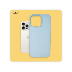 Silicone Back Cover for APPLE iPhone 15 Pro Max (Mist Blue)