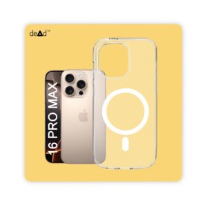 Magnetic Back Cover for APPLE iPhone 16 Pro Max (Transparent)