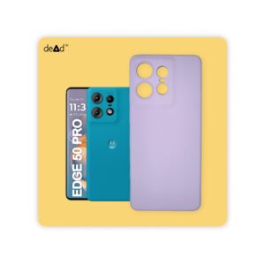 Silicone TPU Back Cover for Motorola Edge 50 Pro 5G (Lavender)