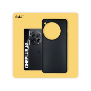 Silicone TPU Back Cover for OnePlus 12 (Black)