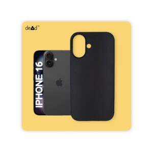 Silicone Back Cover for APPLE iPhone 16 (Black)