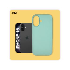 Silicone Back Cover for APPLE iPhone 16 (Aqua)