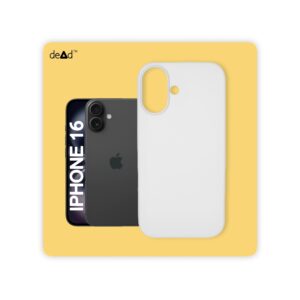 Silicone Back Cover for APPLE iPhone 16 (White)