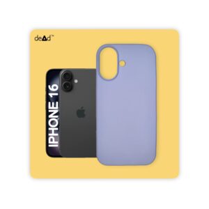 Silicone Back Cover for APPLE iPhone 16 (Lavender)