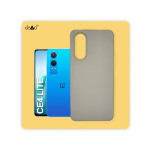Silicone TPU Back Cover for OnePlus Nord CE 4 Lite 5G (Stone Grey)