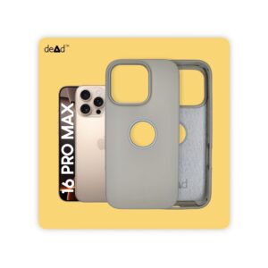 Silicone Back Cover for APPLE iPhone 16 Pro Max (Stone Grey)