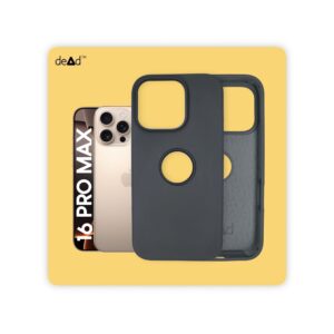 Silicone Back Cover for APPLE iPhone 16 Pro Max (Charcoal)