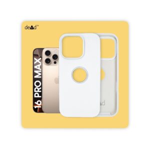 Silicone Back Cover for APPLE iPhone 16 Pro Max (White)