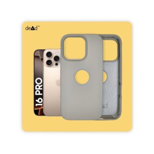 Silicone Back Cover for APPLE iPhone 16 Pro (Stone Grey)