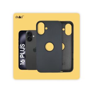 Silicone Back Cover for APPLE iPhone 16 Plus (Charcoal)