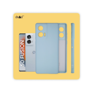 Silicone TPU Back Cover for MOTOROLA Edge 50 Fusion (Mist Blue)