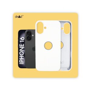 Silicone Back Cover for APPLE iPhone 16 (White)
