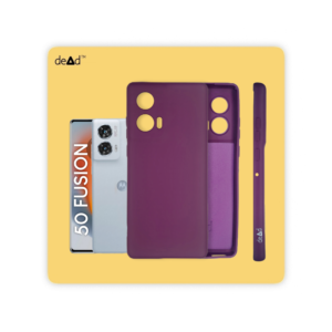 Silicone TPU Back Cover for MOTOROLA Edge 50 Fusion (Plum)