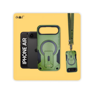 Rugged Back Cover for Apple iPhone Air with Cross-Body Lanyard (Olive)