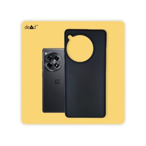 Silicone TPU Back Cover for OnePlus 12R 5G (Black)