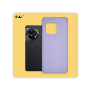 Liquid Silicone Back Cover for OnePlus 11R 5G (Lavender)
