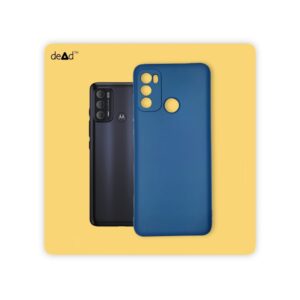 Silicone TPU Back Cover for Motorola G60 (Navy Blue)