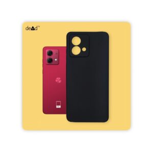 Silicone TPU Back Cover for Motorola g84 5G (Black)