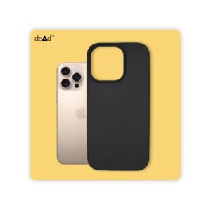 Silicone Back Cover for APPLE iPhone 16 Pro Max (Black)