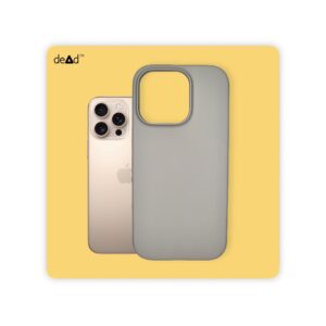 Silicone Back Cover for APPLE iPhone 16 Pro (Stone Grey)