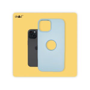 Silicone Back Cover for Apple iPhone 13 (Mist Blue)