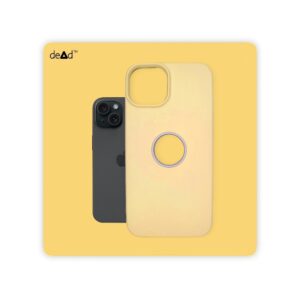 Silicone Back Cover for Apple iPhone 15 Plus (Light Yellow)