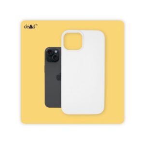 Silicone Back Cover for Apple iPhone 15 Plus (White)