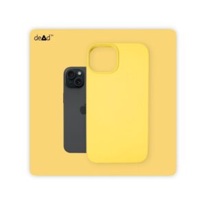 Silicone Back Cover for Apple iPhone 15 (Yellow)