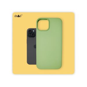 Silicone Back Cover for Apple iPhone 15 (Gossip Green)