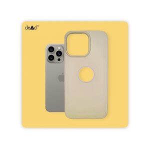 Silicone Back Cover for APPLE iPhone 15 Pro Max (Stone Grey)