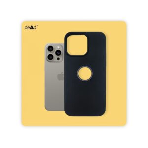 Silicone Back Cover for APPLE iPhone 15 Pro (Black)