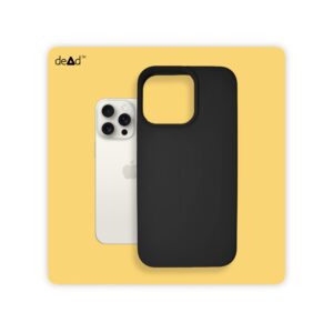 Silicone Back Cover for APPLE iPhone 15 Pro Max (Black)