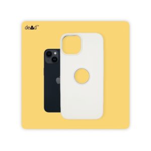Silicone Back Cover for Apple iPhone 14 (White)