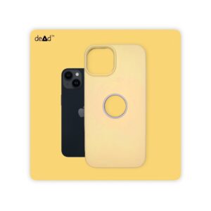 Silicone Back Cover for Apple iPhone 14 (Light Yellow)