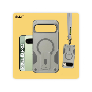 Rugged Back Cover for Google Pixel 10 Pro with Cross-Body Lanyard (Grey)