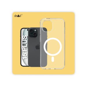 Magnetic Back Cover for APPLE iPhone 15 Plus (Transparent)