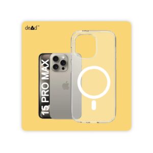 Magnetic Back Cover for APPLE iPhone 15 Pro Max (Transparent)
