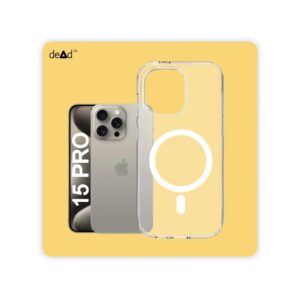 Magnetic Back Cover for APPLE iPhone 15 Pro (Transparent)